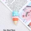 Colorful Ice Cream Resin Hair Clip & Shoe Buckle Jewelry DIY Accessory Set.