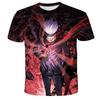 Japanese Anime Jujutsu Kaisen T-Shirts 3D Printed Summer Quick Dry Round Neck Short Sleeves for Men Polyester Do Not Fade