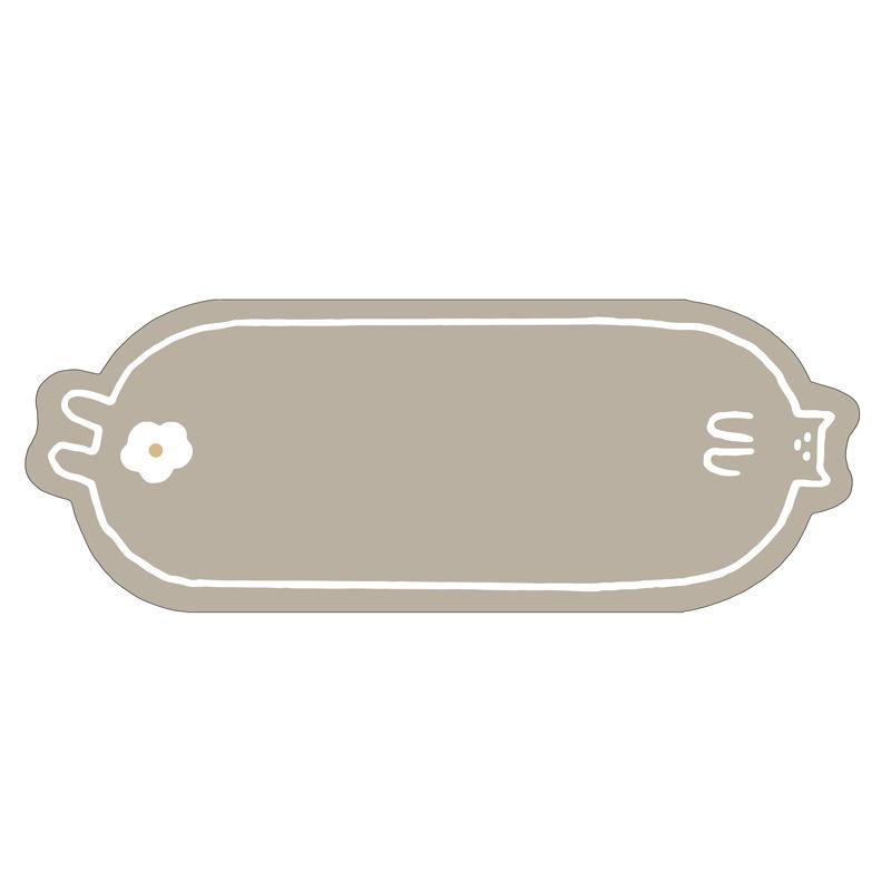 Мультяшный Кот Дом Ванная Комната Противоскользящий Коврик Полукруглый Износостойкий Водопоглощающий Напольный Коврик Дверь Ванной Диатомовая Грязь Напольный Коврик