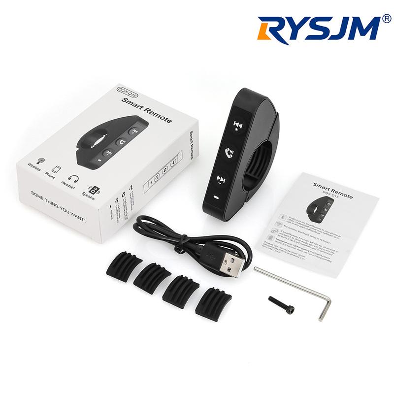 Wireless Remote Button Motorcycle Bike Handlebar Media Controller Music Switch Steering Wheel Remote Control For Android IOS
