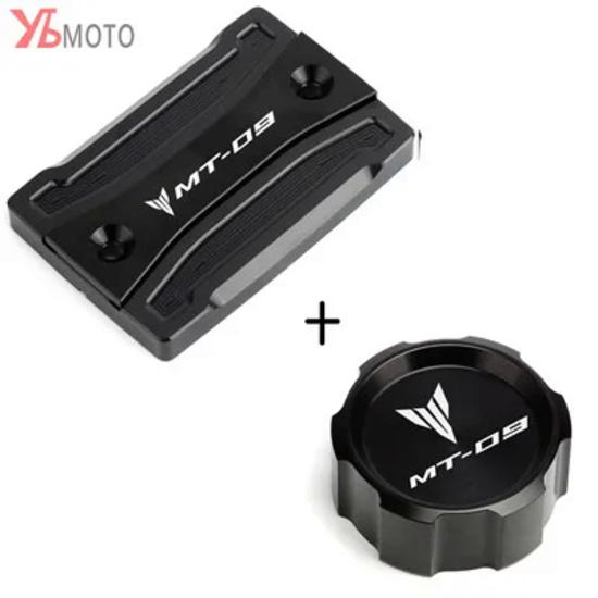 Для Yamaha MT-09 MT 09 mt09 FZ09 2014- (не для ) Мотоциклетные детали Передняя и задняя крышка бачка тормозной жидкости Крышка резервуара