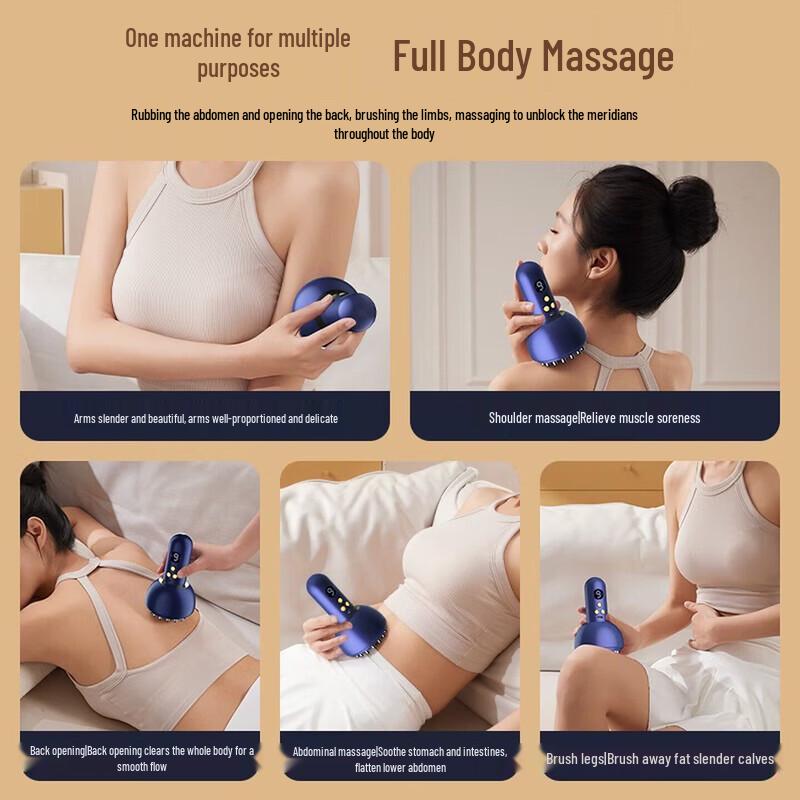 Chigo Wireless Red Light Heating Vibration Massager CN plug (adapter included)