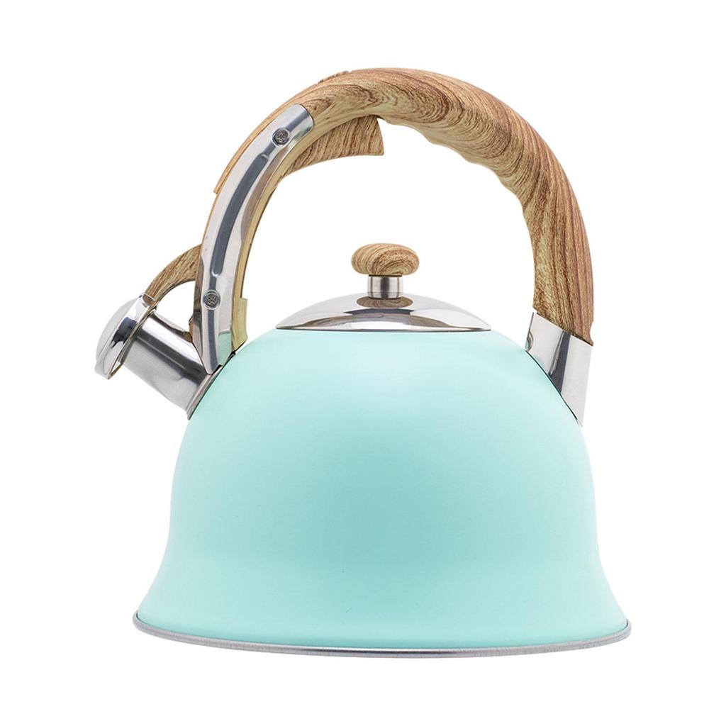 Whistling Kettle Tea Wood Pattern Anti-slip Handle Whistle Water Stainless Steel Pots