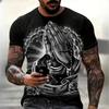 Christianity Pray T-shirts Fashion 3d Jesus Print T Shirt For Unisex Casual O-neck Oversized Short Sleeve Tops  Vintage Clothes