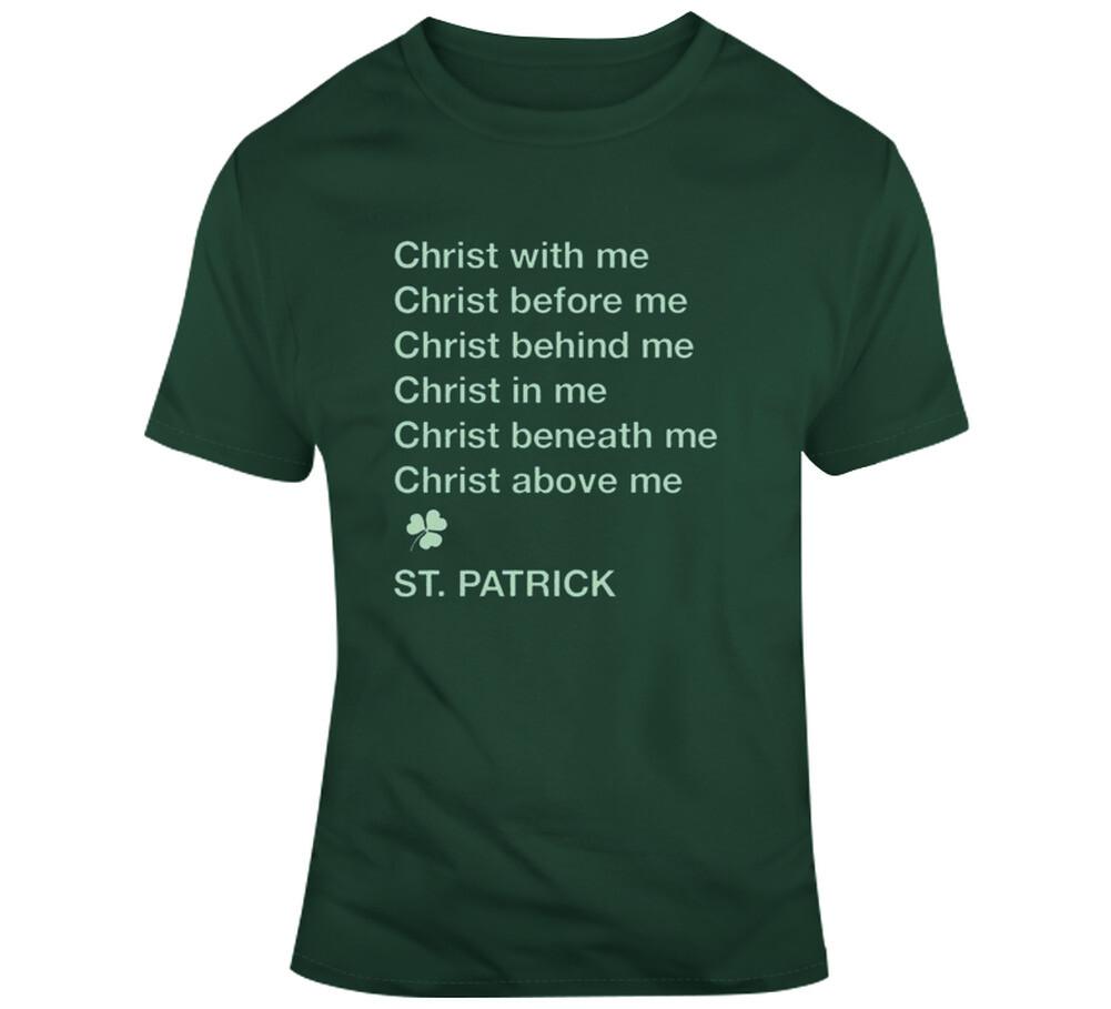 Christ With Me St Patrick T Shirt Mens Womens Tees Top