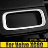 Задний подлокотник автомобиля, слоты для хранения, рамка, украшение, крышка для стакана с водой, наклейка, отделка для Volvo XC60 2018 2019 2020 2024 2024 2024 2024