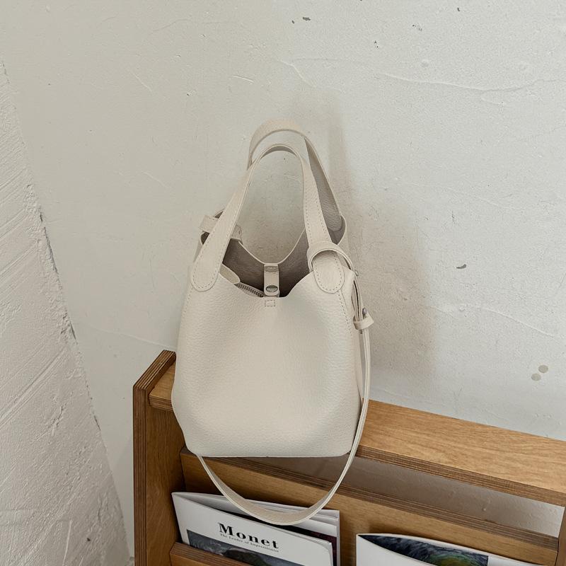 Стиль нишевый сумка-ведро женская новая простая атмосфера сумка-handbag для поездок на работу сумка-мессенджер женская