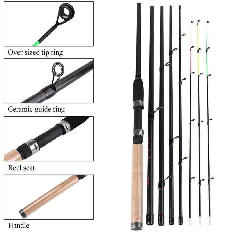Удочки 3 м/9,8 фута, 3 вершины, фидерная удочка, 24 тонны, высокоуглеродистая HLM Super Power, 30-120 г, удочка для ловли карпа