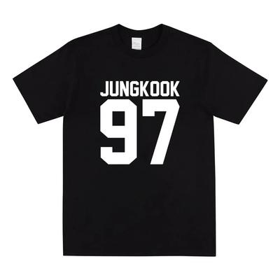 Чонгук 97 Графическая Футболка Kpop Музыкальная Группа Рубашка Чонгук Чимин Шуга Джей-Хоуп Рубашки Армия Масло Футболка Фанаты Унисекс Футболка