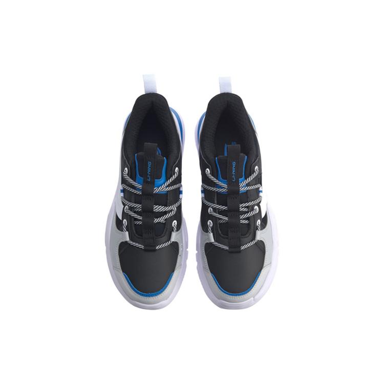 Li Ning Mark Lite Амортизирующие Нескользящие Износостойкие Низкие Спортивные Повседневные Кроссовки Мужские Черно-Белые AGCQ039-3