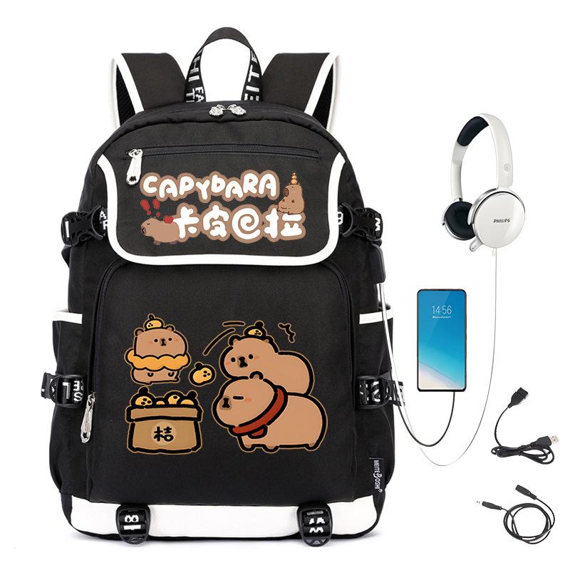 School Bag Trend Large Capacity Cute Junior High School Students Durable Lightweight Backpack Men And Women
