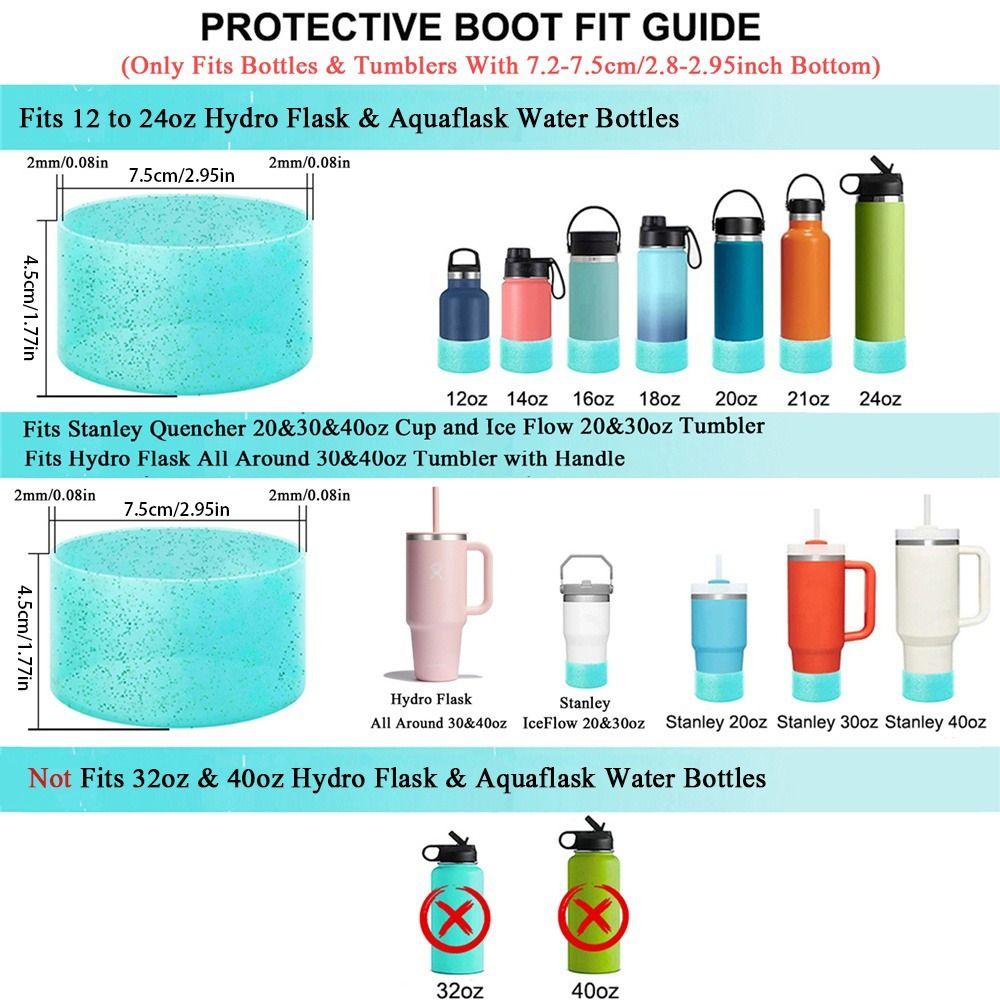 Silicone Bottle Bottom Sleeve Cup Accessories Sports Cup Cover for Stanley 12-24oz