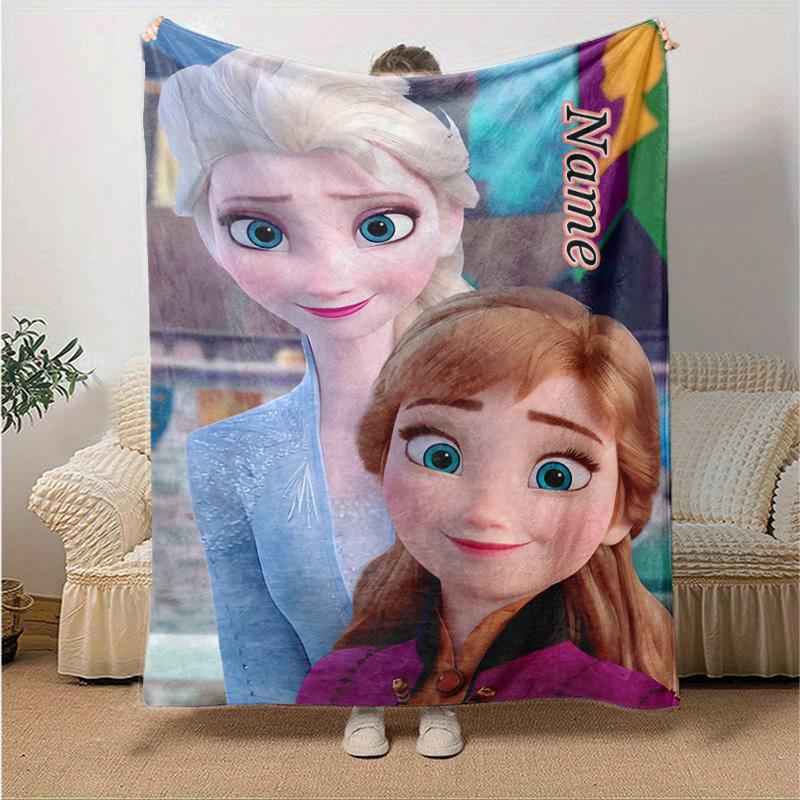Custom 1pc Frozen Sisters Adventure Blanket, Soft And Comfortable Blanket, Casual Warm, Camping Travel Blanket, Birthday Gift Q91061
