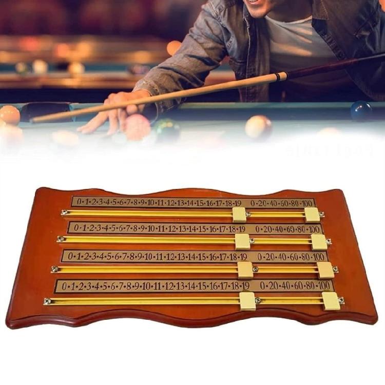 Snooker Game Counters Wall Mounted Scoreboard Portable Wood Billiard Score Board Counters Wood Scoring Device Enduring