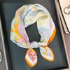 100% Real Silk Scarf Fashion Lady Small Neck Foulard Female Bandana Scarves for Women Hijab Tie Shawl Wraps Square Headkerchief