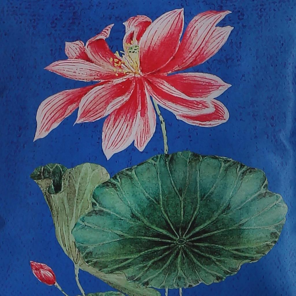 Чехол для подушки KOKO MAISON INC Lotus Joy Polystain (Упаковка из 2 шт.) | Закрытие клапаном | Цифровая печать