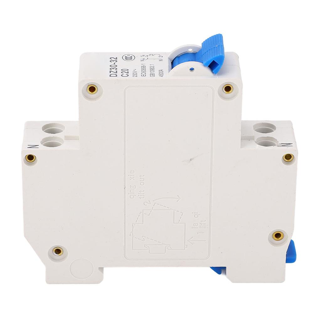 Автоматический выключатель 1P+N Двойной вход Двойной выход Тепловой Магнитный расцепитель Монтируемый на DIN-рейку Миниатюрный Воздушный