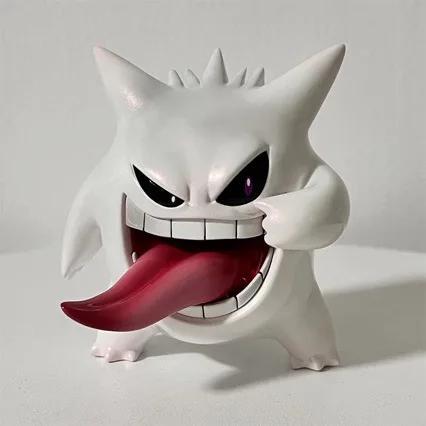 9cm Pokemon Gengar Figure Transparent Model, Cute Anime PVC Action Figurine for Room Decoration Collection Gift for Fans