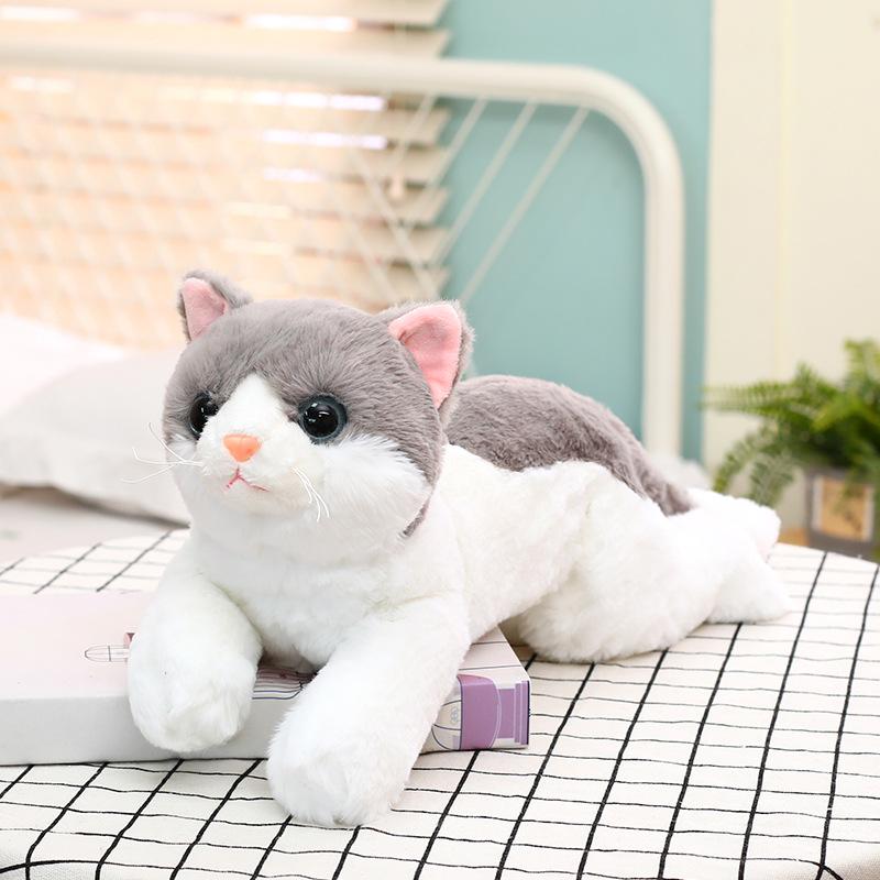 New Cute Simulated Cat Plush Toys Creative Cute Kitten Doll Doll Children's Birthday Gift