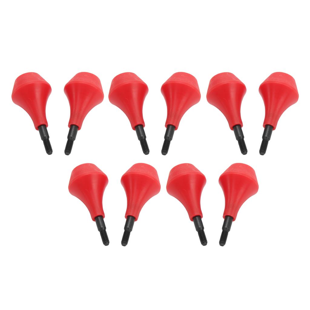 10PCS Archery Arrow Head Safety Arrow Tips Screw In Nylon Archery Accessory for Hunting Game Practice Kids Adults Red