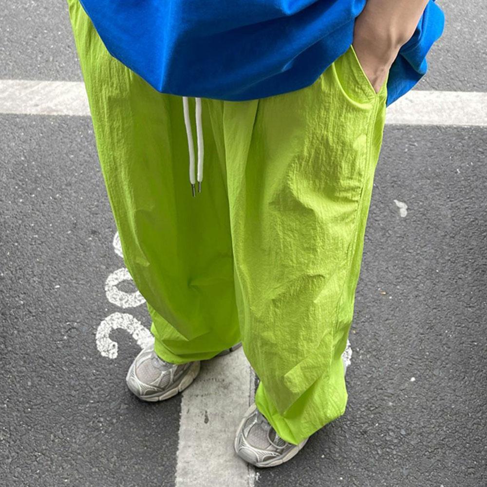 Мужская одежда Y2K, зеленые летние спортивные штаны большого размера, широкие брюки-карго из ледяного шелка, быстросохнущие спортивные штаны, спортивные штаны, брюки женские, корейские, 2023