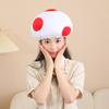 Mushroom Hat Men Women Kids Headwear Hat Unique Soft Headgear Costume Accessory Cosplay Fancy Dress Props
