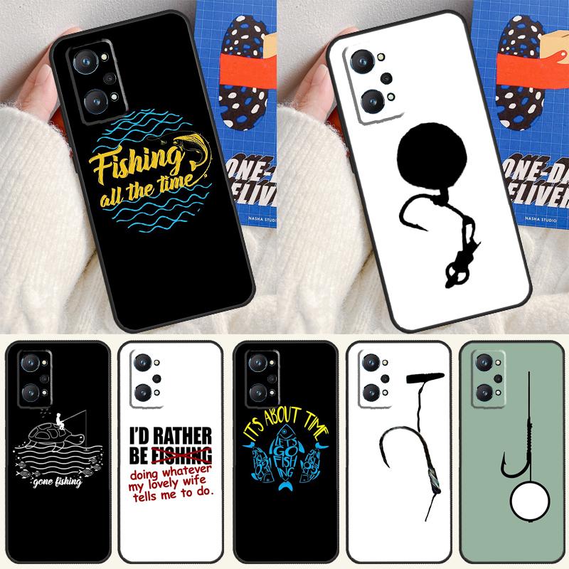 Рыбалка Карп Удочка Крючок Для Realme C55 C67 C61 C75 C53 C51 C21Y C25S GT 6 6T 5 GT7 Pro 10 11 12 13 14 Pro Plus Чехол