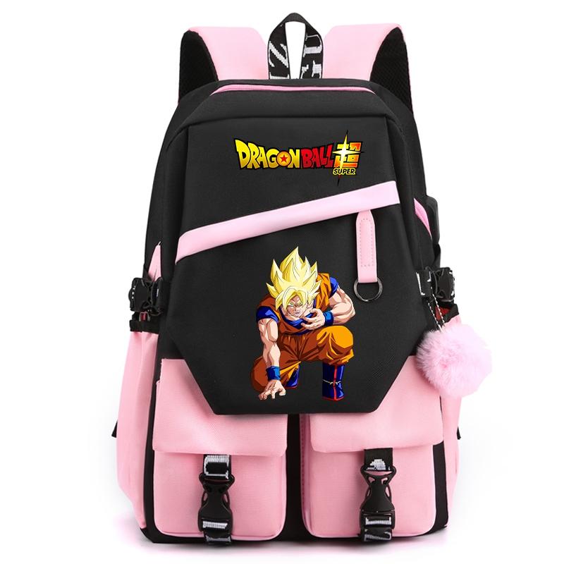 Аниме Dragon Ball унисекс рюкзак для девочек мальчиков студентов подростков детей ноутбук рюкзак для мужчин и женщин милый повседневный школьный рюкзак для детей подарок на день рождения игрушка