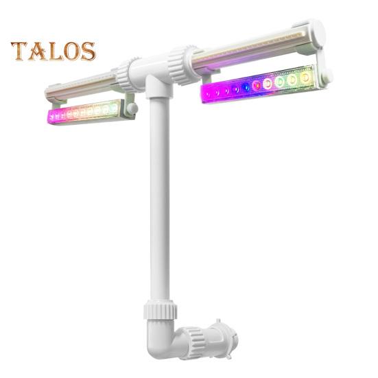 Фонтан для бассейна с 7-цветной светодиодной подсветкой, регулируемый двойной спрей для бассейна, фонтан для бассейна, водопад, охладитель для надземных и вкопанных бассейнов