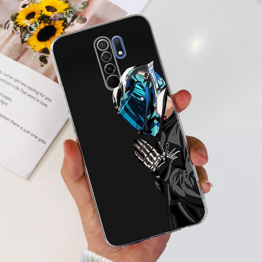 For Xiaomi Redmi 9 Case 6.53" Cover For Redmi 9 Flower Butterfly Transparent Silicone Soft Phone Covers For Redmi 9 Prime Bumper