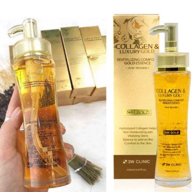 3w Clinic Восстанавливающая эссенция Comfort Gold с коллагеном и роскошным золотом 150 мл