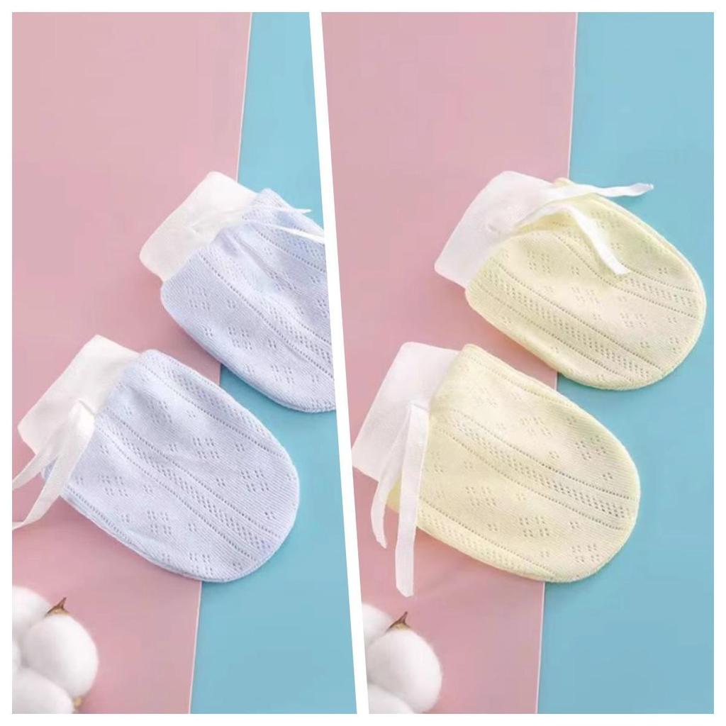 Осенне-зимние варежки и носки для новорожденных против царапин