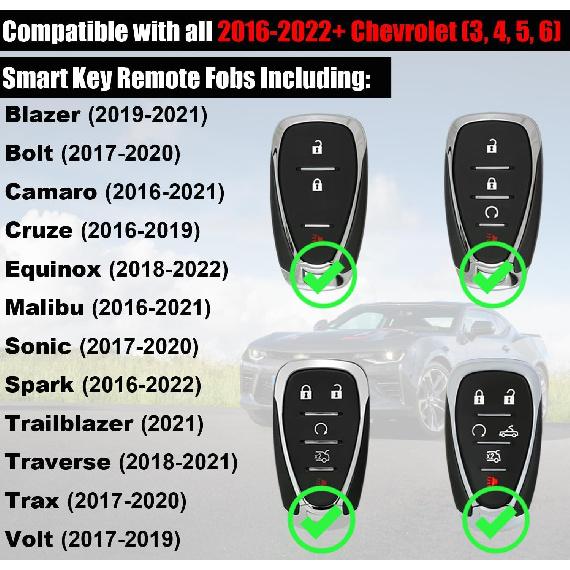 Замена батарейки в брелоке для Chevrolet (2016-+) Шевроле Блейзер Болт Камаро Круз Эквинокс Малибу Соник Спарк Тракс Вольт Умный Пульт