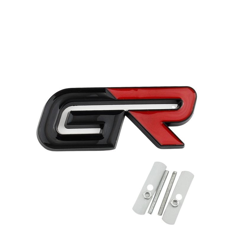 Car GR Logo Emblem Badge Stickers Decals Labeling For Toyota GR Sport Gazoo Racing Yaris Corolla Hilux Supra C-HR 86 Accessories