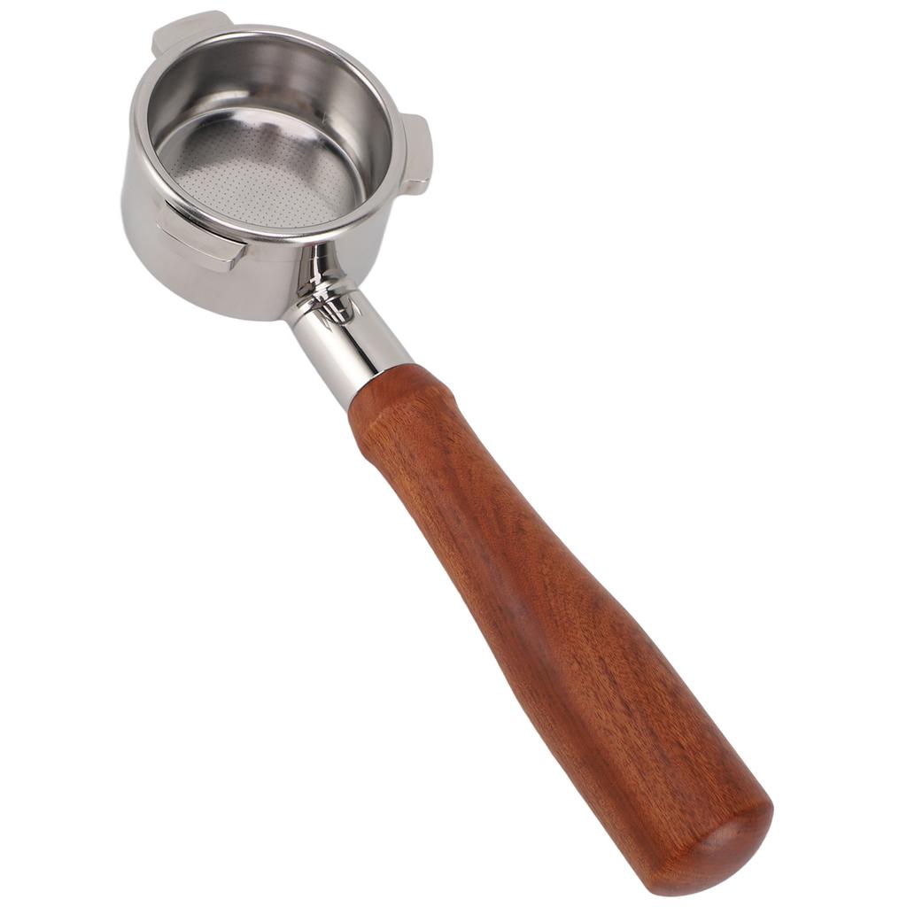 54mm Portafilter Bottomless Stainless Steel 3 Ear Wooden Handle Detachable Coffee Machine Accessory