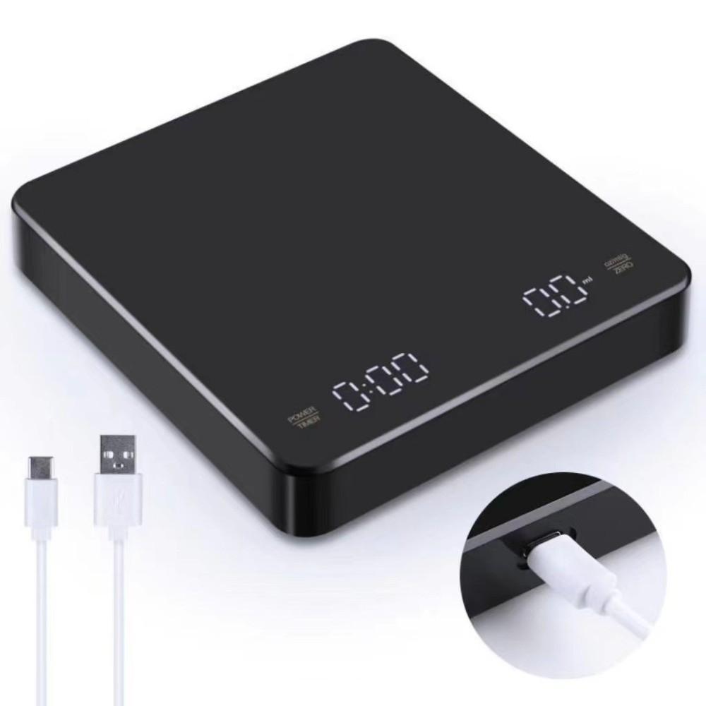 Auto Power Off Pour Over Drip Scale LED Screen High Precision Scale Home Kitchen