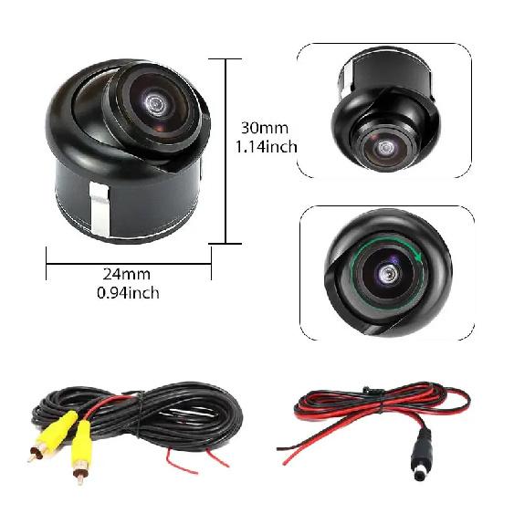 Universal 170° AHD/CVBS 1080P Fisheye Car Rear View Camera 360° Rotatable 90° Adjustable Night Vision Waterproof Easy Install