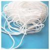 3mm 4mm White Round / Flat Polyester Ear Band Cords Spandex Nylon 5mm Earloop Elastic String for Medical FaceMask Cords