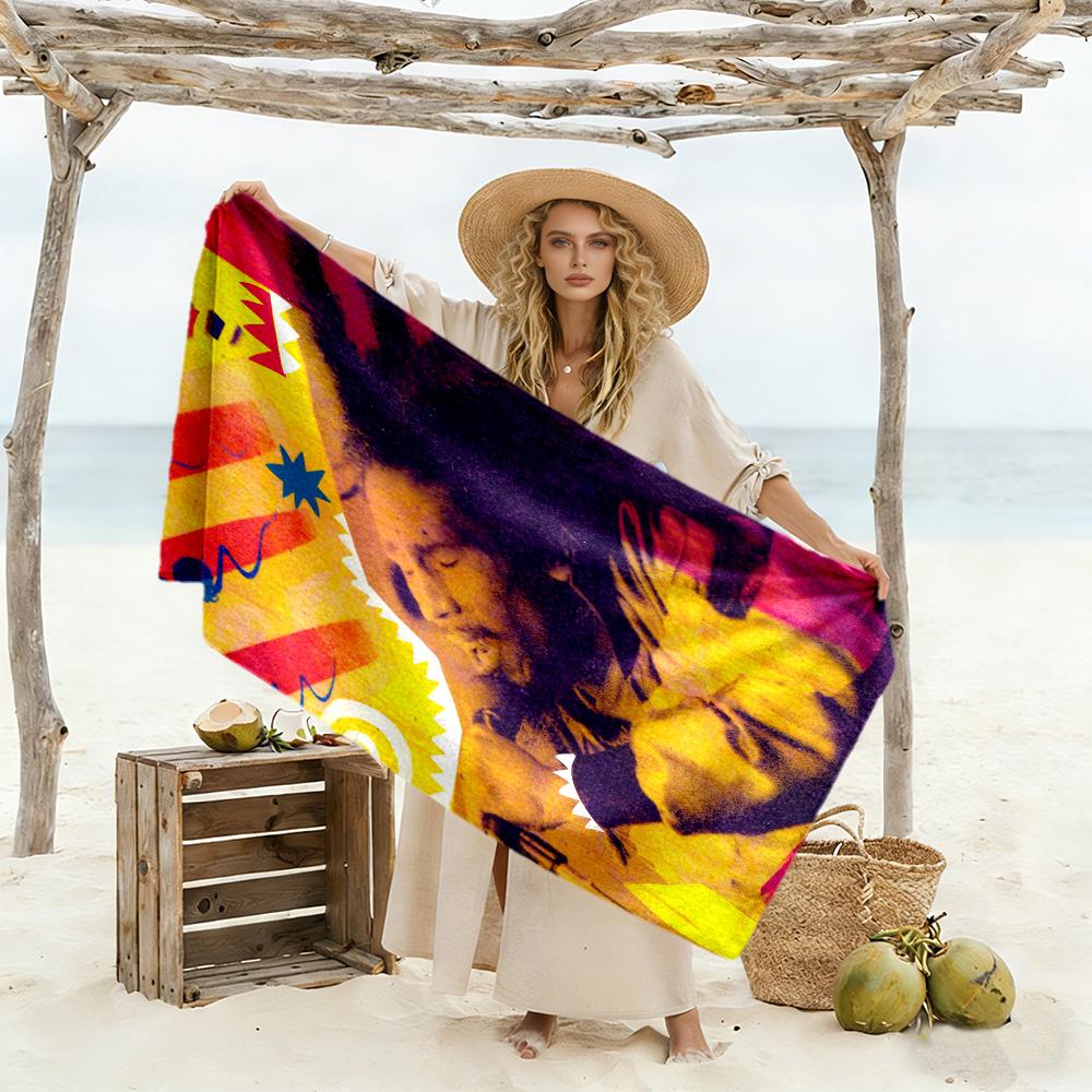 Bob Marley Beach Towel Super Soft Absorbent Comfortable Lightweight Portable for Swimming,Beach,Camping, Travel, Beach Accessories,Gym