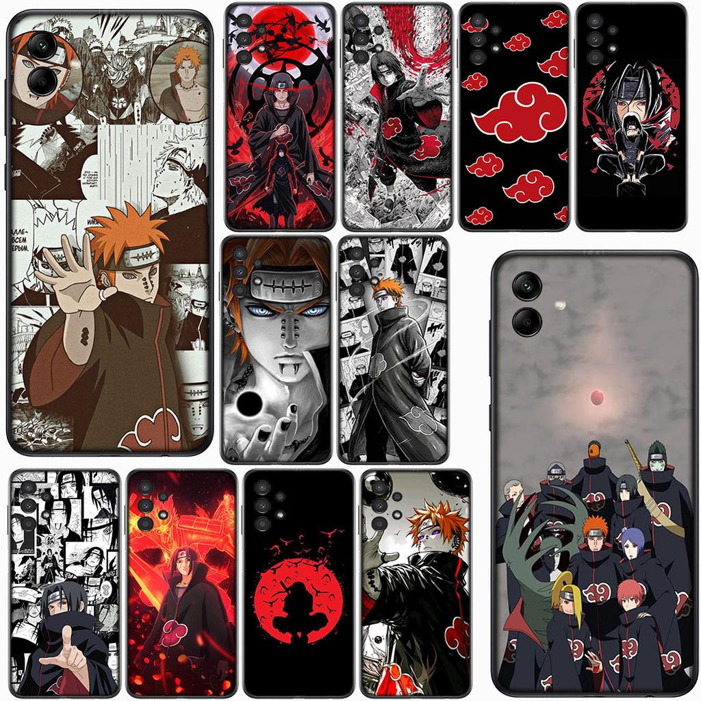 Cover for Samsung Galaxy S22 S21 S20 Fe Ultra S9 Plus + A13 A22 M21 M31 M55 M15 Phone Case Pain Itachi Uchiha Narutos Akatsuki