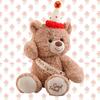 Bunny Teddy Bear Dalmatian Dog Plush Toy Happy Birthday Hat Stuffed Doll  for Girlfriend Valentine's Day Gift for Child Birthday