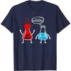 Футболка Overreacting" Funny Chemistry Nerd - классический крой, круглый вырез, короткий рукав, черная