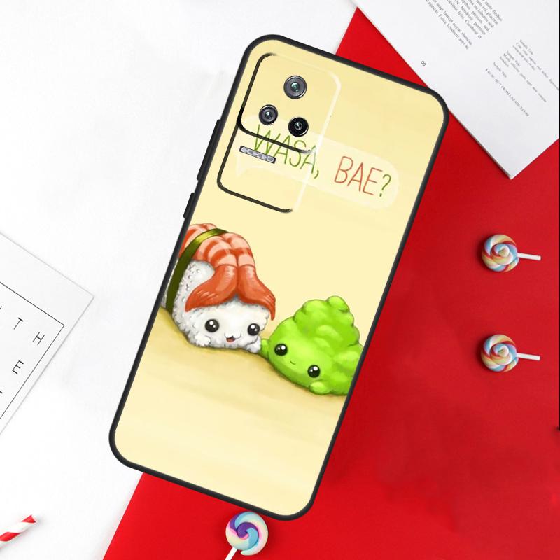 Суши Роллы Рис Кухня Еда Милый Чехол Для Xiaomi 11T 12T 13T 14T Pro 13 14 15 Ultra POCO X7 Pro X3 X5 X6 F5 F6 M6 Pro Чехол