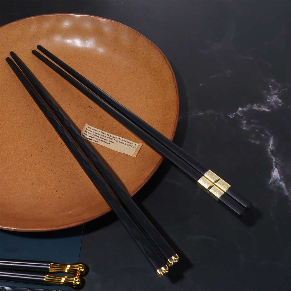 5 пар многоразовых палочек для суши, нескользящие кухонные палочки, набор японских палочек для еды, ресторан