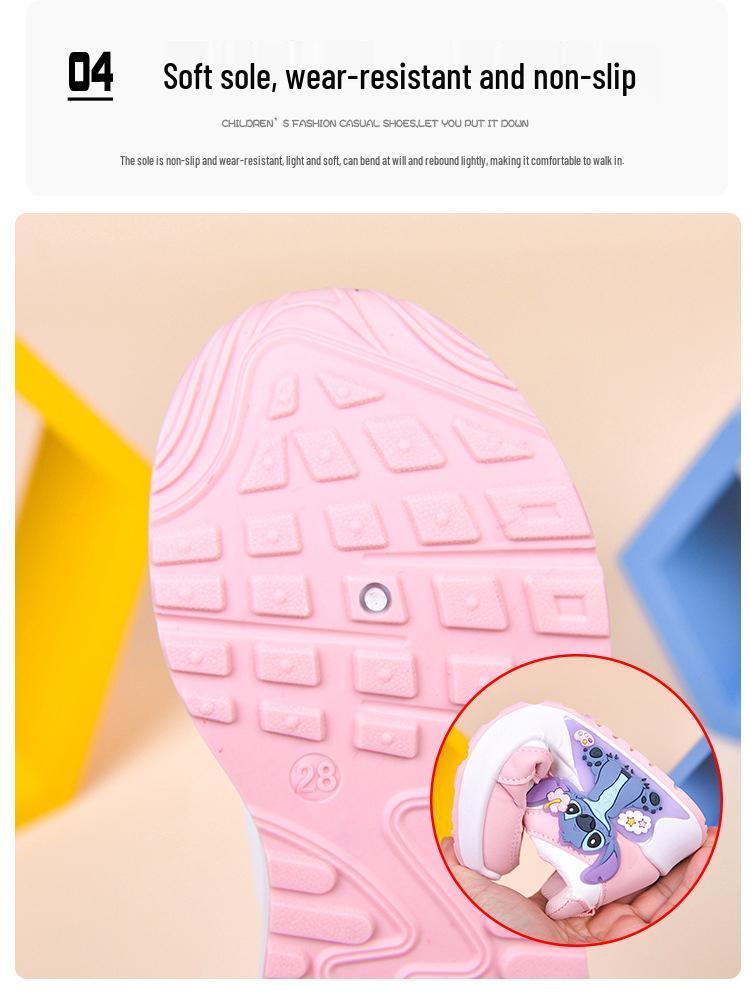 Детские дышащие кеды с мультяшным принтом - Белые, износостойкие, низкие, на плоской подошве, повседневные, для мальчиков и девочек