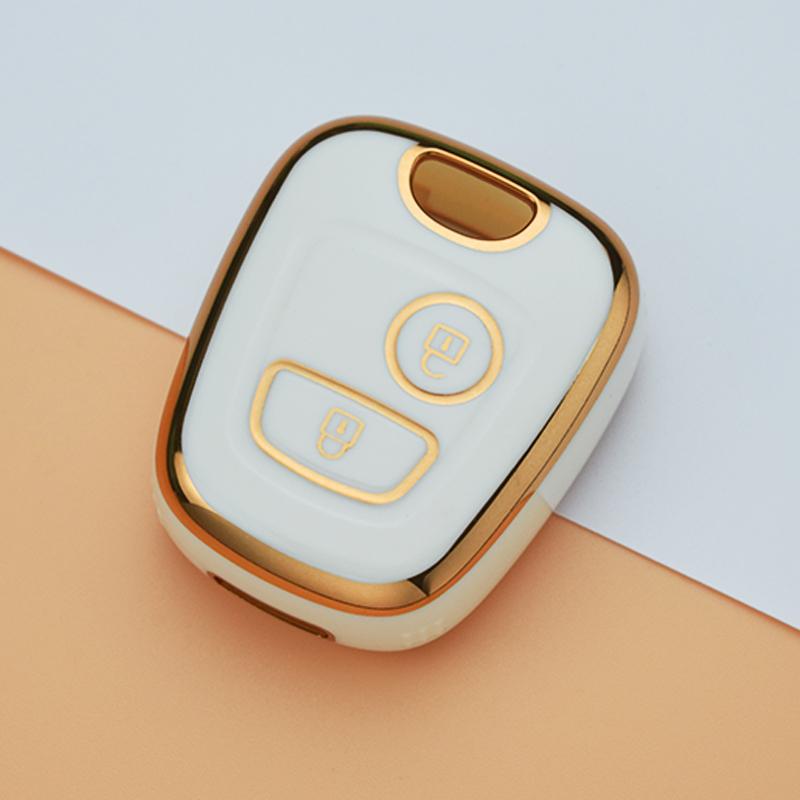 Новый чехол для ключей из ТПУ для Peugeot 106 107 206 207 306 307 406 407 для Citroen C1 C4, защитная крышка для дистанционного управления, аксессуары