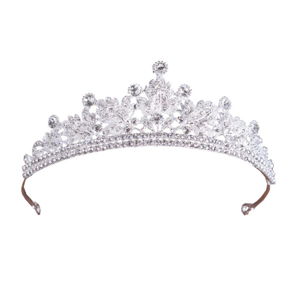 Sparkling Water Drop Crystal Tiara Wedding Hair Accessories Bride Headdress Birthday Party