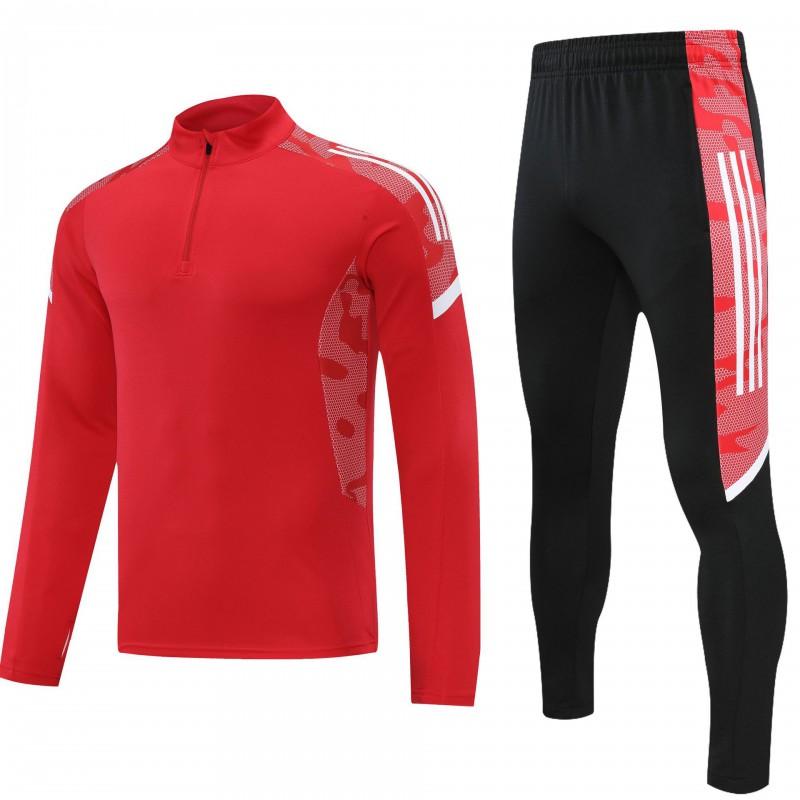 Unisex Long Sleeve Sportswear Set Breathable Quick Dry Gym Workout Tracksuit Running Fitness Training