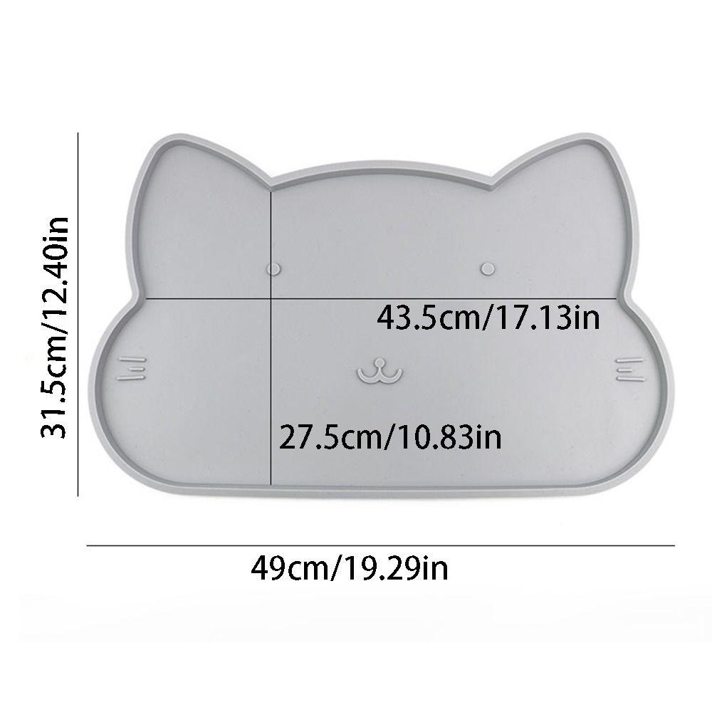 Silicone Pet Bowl Mat Anti Overflow Cat Placemat Portable Dog Drinking Pad  Pet Supplies