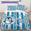 Green Field Soccer Pattern Bedding uilt Set uilt Cover Pillowcase Home Decoration Birthday Gift (1 * duvet cover + 2 * pillowcase without core)